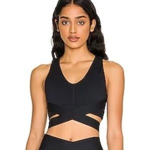 NWT! Le Ore - Black Crossover Sports Bra - XXS